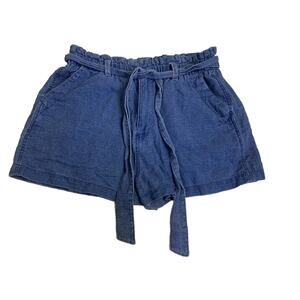 Universal Thread Paprerbag Shorts Womens Size Medium Linen Rayon Boho Festival